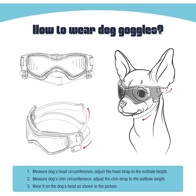 Pet Accessories Dog Outdoor UV Protection Sunglasses Cat Dog Goggles for Small Medium Breed Puppy Glasses Adjustable Straps
