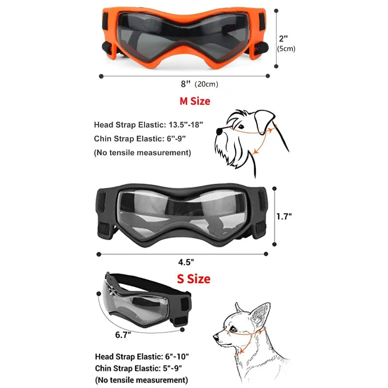 Pet Accessories Dog Outdoor UV Protection Sunglasses Cat Dog Goggles for Small Medium Breed Puppy Glasses Adjustable Straps